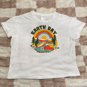 Serra Earth Day Graphic T-Shirt - White